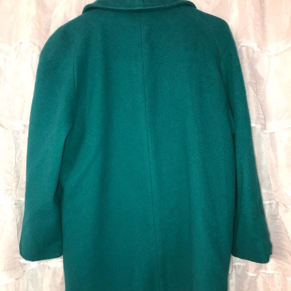 Vintage Herman Kay Pea Coat Emerald Green Size 8 - Picture 3 of 4